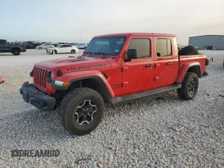 2022 Jeep Gladiator Rubicon z VIN 1C6JJTBGXNL163474, wystawiony jako Copart lot #49156285 z przebiegiem 20 347 mil mil oraz Szkoda całkowita • Salvage title. Historia ofert i sprzedaży dostępna na DreamBid. Obrazek 1.