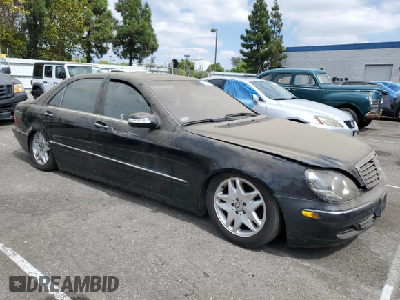 2003 Mercedes-Benz S-Class 4.3L with VIN WDBNG70J63A345310, listed as a Copart auction lot 68399354 with 154,520 mi miles and Clean Title. Bid and sale history available at carsss.com. Image 4.