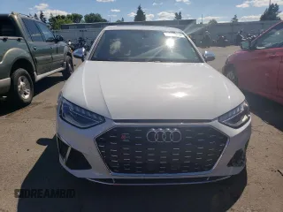 2021 Audi S4 Premium Plus with VIN WAUB4AF49MA024579, listed as a Copart auction lot 64689814 with 28,698 mi miles and Salvage Title. Bid and sale history available at carsss.com. Image 5.