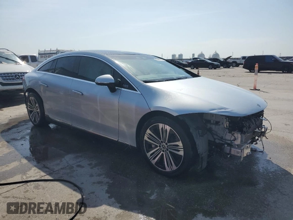 2022 Mercedes-Benz EQS with VIN W1KCG2DB2NA001433, listed as a Copart auction lot 65451714 with 47,296 mi miles and Salvage Title. Bid and sale history available at carsss.com. Image 4.