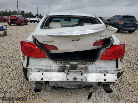 2011 Infiniti G25 Sedan Journey with VIN JN1DV6AP5BM830358, listed as a Copart auction lot 78613004 with 221,363 mi miles and Salvage Title. Bid and sale history available at carsss.com. Image 6.