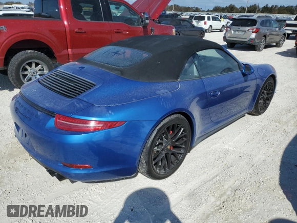2016 Porsche 911 Carrera S with VIN WP0CB2A91GS154571, listed as a Copart auction lot 76408344 with Not Provided miles and Non Repairable. Bid and sale history available at carsss.com. Image 3.