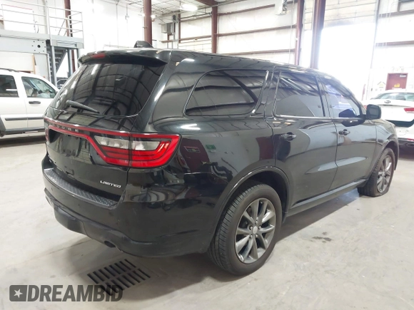 2015 Dodge Durango Limited with VIN 1C4RDJDG8FC904890, listed as a IAAI auction lot 42390110 with 159,971 mi miles and . Bid and sale history available at DreamBid. Image 4.
