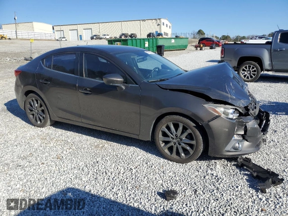 2015 Mazda 3 S Touring with VIN JM1BM1V36F1219697, listed as a Copart auction lot 87500465 with 152,030 mi miles and Salvage Title. Bid and sale history available at DreamBid. Image 4.