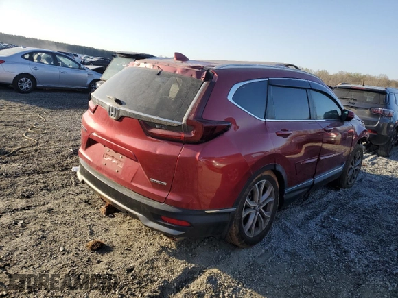 2021 Honda CR-V Touring with VIN 7FARW1H90ME003877, listed as a Copart auction lot 50124965 with 0 mi miles and Salvage Title. Bid and sale history available at carsss.com. Image 3.