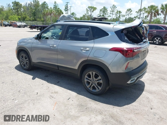 2023 Kia Seltos S with VIN KNDEU2AA8P7369820, listed as a IAAI auction lot 42505783 with 46,106 mi miles and . Bid and sale history available at DreamBid. Image 3.