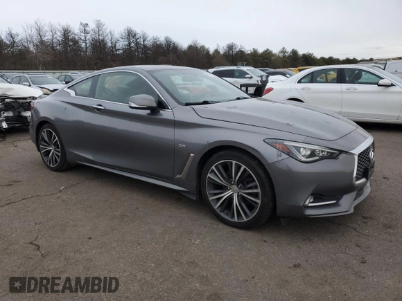 2017 Infiniti Q60 Premium with VIN JN1CV7EL7HM320062, listed as a Copart auction lot 46261505 with 100,971 mi miles and Salvage title. Bid and sale history available at DreamBid. Image 4.