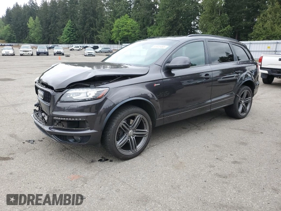 2015 Audi Q7 S line Prestige with VIN WA1DGAFE5FD005535, listed as a Copart auction lot 56905465 with 117,934 mi miles and Salvage title. Bid and sale history available at DreamBid. Image 1.