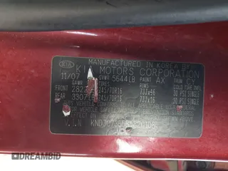 2008 Kia Sorento EX z VIN KNDJC736585820108, wystawiony jako Copart lot #53294805 z przebiegiem 182 171 mil mil oraz Szkoda całkowita • Salvage title. Historia ofert i sprzedaży dostępna na DreamBid. Obrazek 13.