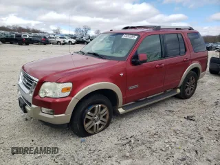 2007 Ford Explorer Eddie Bauer z VIN 1FMEU74827UA88888, wystawiony jako Copart lot #53252095 z przebiegiem 128 379 mil mil oraz Czysty tytuł • Clean title. Historia ofert i sprzedaży dostępna na DreamBid. Obrazek 1.