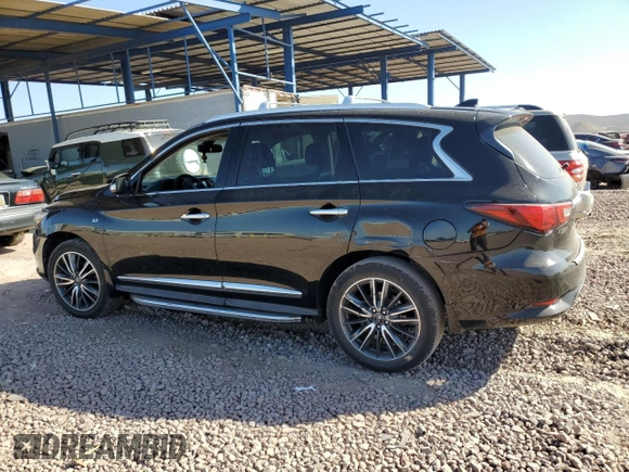 2017 Infiniti QX60 with VIN 5N1DL0MN6HC529148, listed as a Copart auction lot 45733505 with 105,000 mi miles and Salvage Title. Bid and sale history available at DreamBid. Image 2.