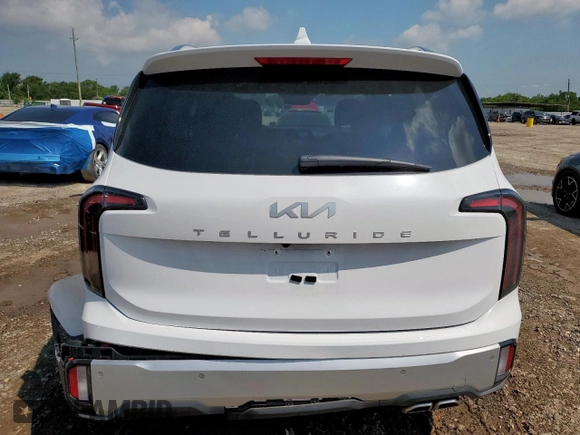 2024 Kia Telluride SX z VIN 5XYP54GCXRG544701, wystawiony jako Copart lot #58526005 z przebiegiem 7 969 mil mil oraz Szkoda całkowita • Salvage title. Historia ofert i sprzedaży dostępna na DreamBid. Obrazek 6.