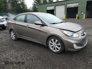 2012 Hyundai Accent GLS with VIN KMHCU4AE9CU169476, listed as a Copart auction lot 48805265 with 170,008 mi miles and Clean Title. Bid and sale history available at carsss.com. Image 4.