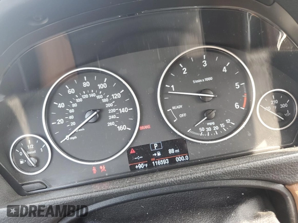 2014 BMW 3 Series 328d xDrive with VIN WBA3K5C52EK300045, listed as a Copart auction lot 60244705 with 116,593 mi miles and Non repairable. Bid and sale history available at DreamBid. Image 9.