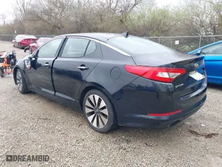 2013 Kia Optima SX with VIN 5XXGR4A61DG184092, listed as a IAAI auction lot 41923574 with 150,092 mi miles. Bid and sale history available at carsss.com. Image 3.
