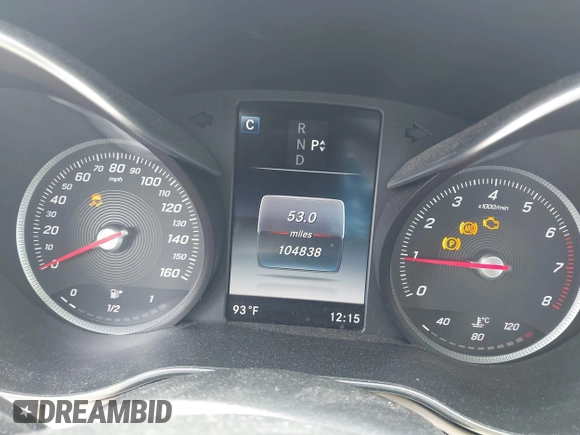 2016 Mercedes-Benz C 300 with VIN 55SWF4JB8GU096616, listed as a IAAI auction lot 42281665 with 104,838 mi miles and . Bid and sale history available at DreamBid. Image 7.
