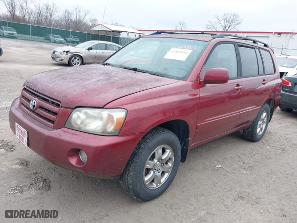 2007 Toyota Highlander with VIN JTEHP21A670194069, listed as a IAAI auction lot 41505934 with 237,997 mi miles. Bid and sale history available at carsss.com. Image 2.