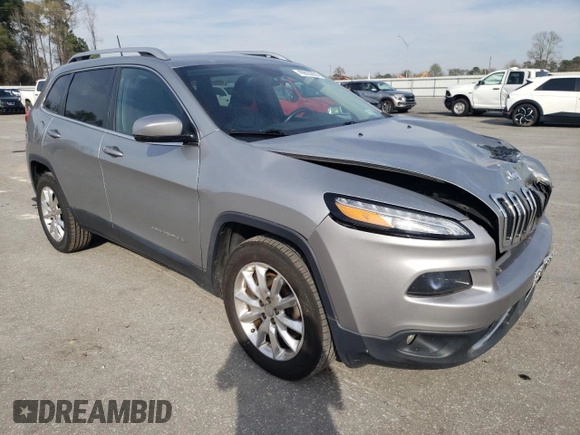 2017 Jeep Cherokee Limited with VIN 1C4PJMDB8HW512340, listed as a Copart auction lot 49823865 with 130,386 mi miles and Salvage Title. Bid and sale history available at carsss.com. Image 4.
