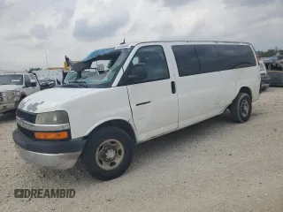 2011 Chevrolet Express Passenger 1LT with VIN 1GAZG1FGXB1106362, listed as a Copart auction lot 55584285 with 250,862 mi miles and Salvage title. Bid and sale history available at DreamBid. Image 1.