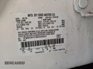 2021 Ford Explorer Limited z VIN 1FMSK8FH7MGA24223, wystawiony jako Copart lot #54888985 z przebiegiem 72 522 mil mil oraz Szkoda całkowita • Salvage title. Historia ofert i sprzedaży dostępna na DreamBid. Obrazek 14.