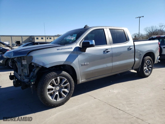 2019 Chevrolet Silverado 1500 LT with VIN 1GCPWCED1KZ233121, listed as a Copart auction lot 41473495 with 76,706 mi miles and Clean Title. Bid and sale history available at carsss.com. Image 1.