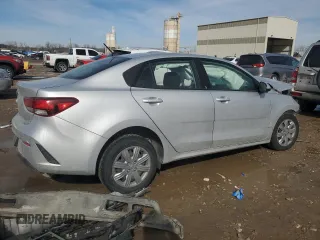 2021 Kia Rio S with VIN 3KPA24AD8ME378457, listed as a Copart auction lot 46632745 with 0 mi miles and Salvage Title. Bid and sale history available at carsss.com. Image 3.