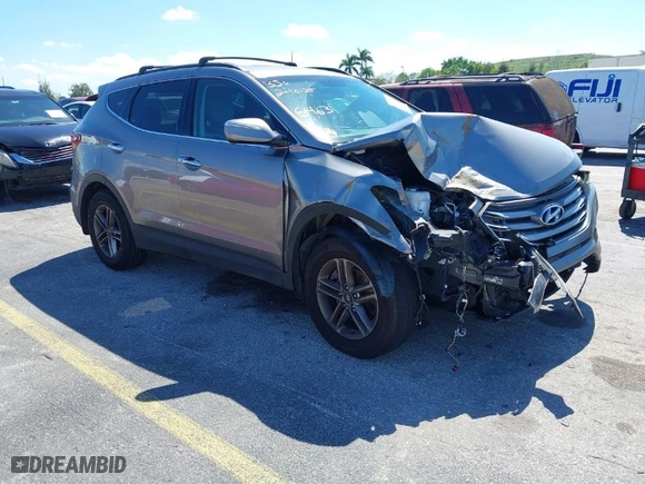 2018 Hyundai Santa Fe Sport 2.4L with VIN 5NMZU3LB0JH066463, listed as a IAAI auction lot 41621070 with 83,398 mi miles. Bid and sale history available at carsss.com. Image 1.