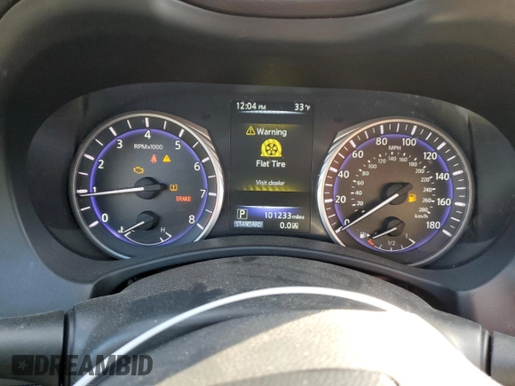 2017 Infiniti Q60 Premium with VIN JN1CV7EL4HM321038, listed as a Copart auction lot 88424225 with 101,233 mi miles and Salvage title. Bid and sale history available at DreamBid. Image 9.