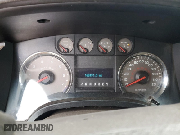 2009 Ford F-150 XL with VIN 1FTRW12899FA26850, listed as a Copart auction lot 44053435 with 163,491 mi miles and Salvage Title. Bid and sale history available at carsss.com. Image 9.