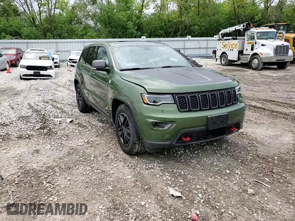 2021 Jeep Grand Cherokee Trailhawk with VIN 1C4RJFLG7MC766876, listed as a Copart auction lot 57228665 with 50,398 mi miles and Salvage title. Bid and sale history available at DreamBid. Image 14.