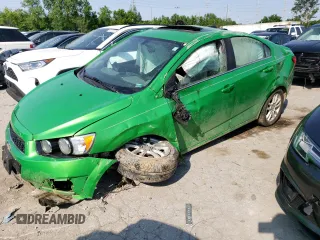 2015 Chevrolet Sonic LT with VIN 1G1JC5SB3F4163761, listed as a Copart auction lot 53343843 with Not Provided miles and Salvage Title. Bid and sale history available at DreamBid. Image 1.