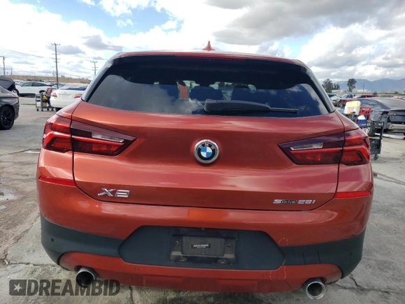 2021 BMW X2 sDrive28i with VIN WBXYH9C09M5S52059, listed as a Copart auction lot 41196404 with 10,506 mi miles. Bid and sale history available at carsss.com. Image 6.