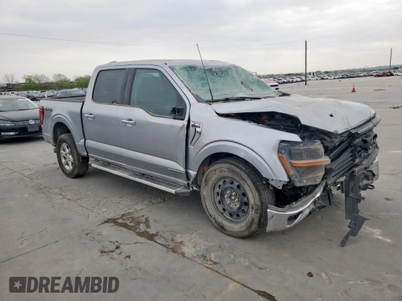 2024 Ford F-150 XLT with VIN 1FTFW3LD5RFA48810, listed as a Copart auction lot 51587015 with 16,684 mi miles and Clean Title. Bid and sale history available at carsss.com. Image 4.
