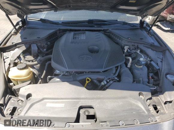 2017 Infiniti Q50 2.0t Premium with VIN JN1CV7AR2HM682617, listed as a Copart auction lot 49390875 with 152,586 mi miles and Salvage Title. Bid and sale history available at carsss.com. Image 11.