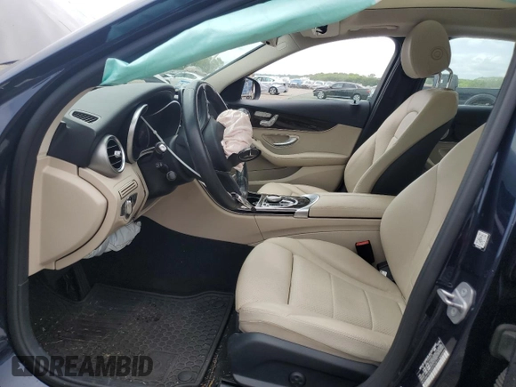 2017 Mercedes-Benz C 300 with VIN WDDWF4KB0HR252813, listed as a Copart auction lot 57310045 with 78,710 mi miles and Non repairable. Bid and sale history available at DreamBid. Image 7.