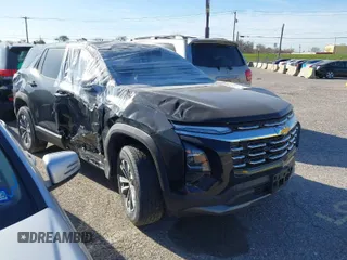 2025 Chevrolet Equinox FWD LT with VIN 3GNAXHEG8SL239698, listed as a IAAI auction lot 41715534 with 1,763 mi miles. Bid and sale history available at carsss.com. Image 1.