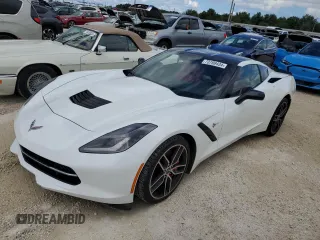 2015 Chevrolet Corvette Z51 2LT with VIN 1G1YK2D73F5102073, listed as a Copart auction lot 73709434 with 0 mi miles and Salvage Title. Bid and sale history available at carsss.com. Image 1.
