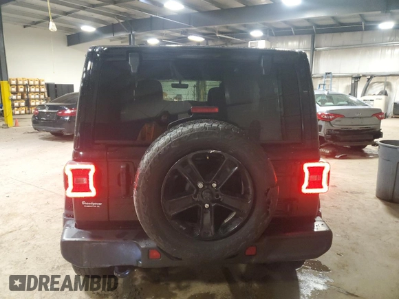 2021 Jeep Wrangler Unlimited Sahara z VIN 1C4HJXEN8MW772617, wystawiony jako Copart lot #50134815 z przebiegiem 41 705 mil mil oraz Szkoda całkowita • Salvage title. Historia ofert i sprzedaży dostępna na DreamBid. Obrazek 6.