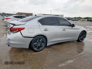 2017 Infiniti Q50 Premium with VIN JN1EV7AP5HM744552, listed as a Copart auction lot 53036705 with 122,100 mi miles and Salvage Title. Bid and sale history available at carsss.com. Image 3.