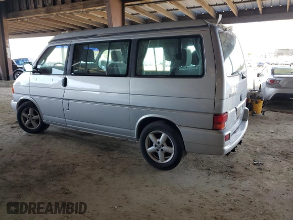 2002 Volkswagen EuroVan MV with VIN WV2NB47082H069960, listed as a Copart auction lot 45790435 with 203,008 mi miles and Salvage Title. Bid and sale history available at DreamBid. Image 2.