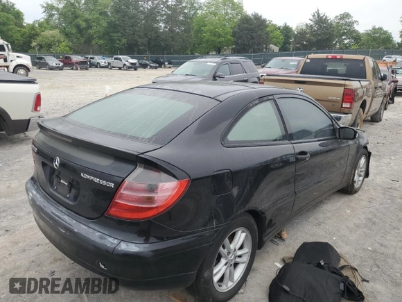 2002 Mercedes-Benz C 230/260/280/320 with VIN WDBRN47J62A348203, listed as a Copart auction lot 54551994 with 196,997 mi miles and Salvage Title. Bid and sale history available at DreamBid. Image 3.