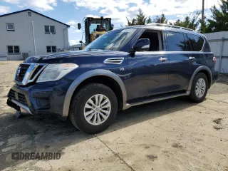 2017 Nissan Armada SV with VIN JN8AY2NC0H9503180, listed as a Copart auction lot 52064385 with Not Provided miles and Salvage Title. Bid and sale history available at DreamBid. Image 1.