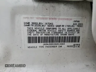 2004 Mitsubishi Lancer ES with VIN JA3AJ26E24U014463, listed as a Copart auction lot 83843264 with 0 mi miles and Non Repairable. Bid and sale history available at carsss.com. Image 14.