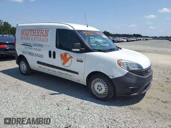 2020 Ram ProMaster City Cargo Tradesman with VIN ZFBHRFAB5L6P29854, listed as a Copart auction lot 68680784 with 66,412 mi miles and Salvage Title. Bid and sale history available at DreamBid. Image 4.