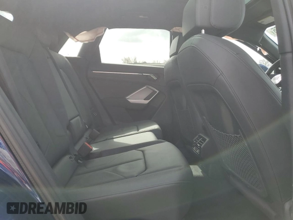 2023 Audi Q3 S line Premium Plus with VIN WA1EECF33P1037116, listed as a Copart auction lot 47653765 with 5,702 mi miles and Salvage title. Bid and sale history available at DreamBid. Image 12.