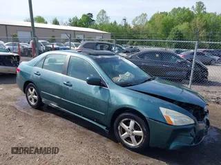 2003 Honda Accord EX z VIN 1HGCM56643A058591, wystawiony jako IAAI lot #42112794 z przebiegiem 209 932 mil mil oraz . Historia ofert i sprzedaży dostępna na DreamBid. Obrazek 1.