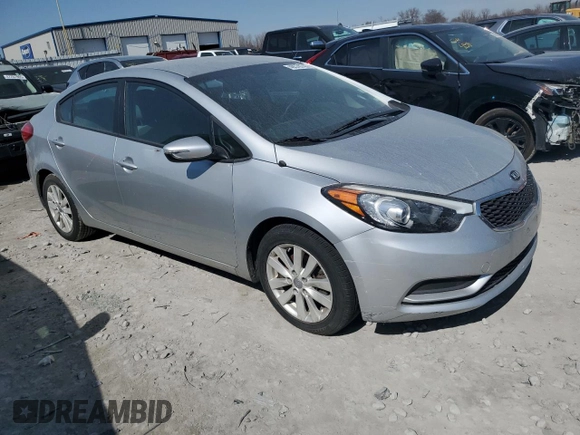 2014 Kia Forte LX with VIN KNAFX4A67E5241741, listed as a Copart auction lot 48578745 with 107,668 mi miles and Clean Title. Bid and sale history available at carsss.com. Image 4.