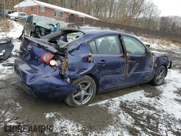 2006 Mazda 3 i with VIN JM1BK12F361490107, listed as a Copart auction lot 86962344 with 209,313 mi miles and Salvage Title. Bid and sale history available at carsss.com. Image 3.