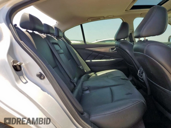 2015 Infiniti Q50 with VIN JN1BV7AP7FM331225, listed as a Copart auction lot 58298965 with 148,267 mi miles and Salvage title. Bid and sale history available at DreamBid. Image 10.