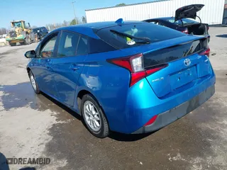 2019 Toyota Prius L Eco with VIN JTDKARFU6K3095072, listed as a IAAI auction lot 41853759 with 17,891 mi miles. Bid and sale history available at carsss.com. Image 3.